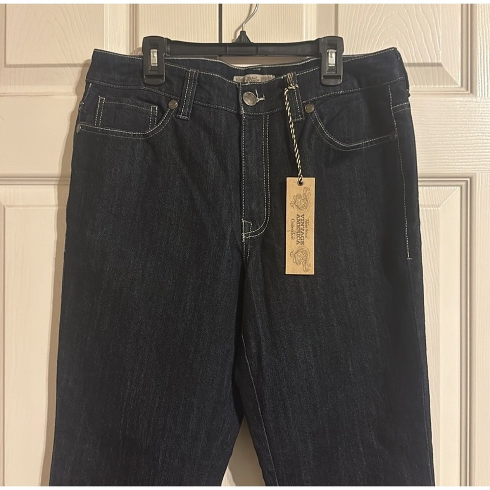 Nine West Vintage America Vintage Cropped Blue Jeans Size Missy 10/30 - Picture 4 of 9